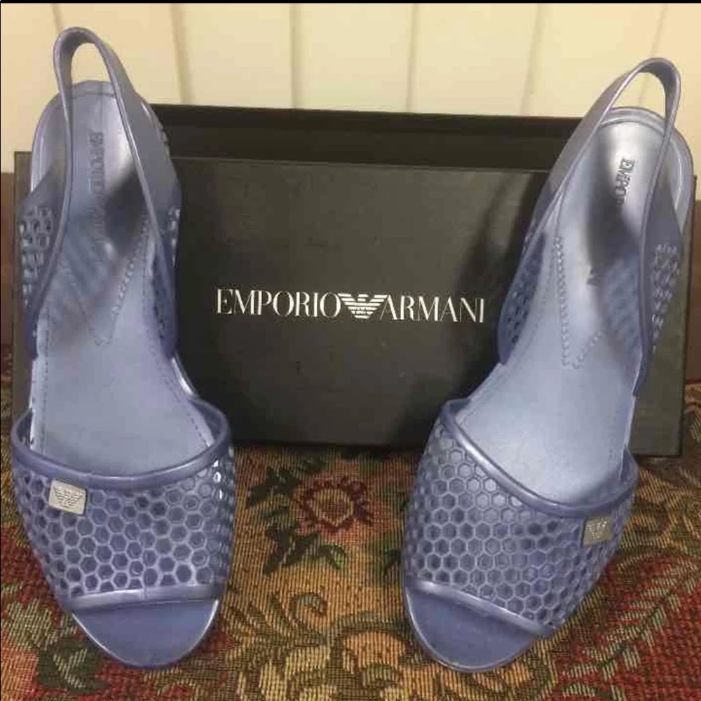 Emporia Armani Jelly Flat Shoes